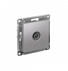 TV РОЗЕТКА оконечная 1дБ, механизм Systeme Electric AtlasDesign, Алюминий