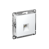 РОЗЕТКА телефонная RJ11, механизм Systeme Electric AtlasDesign, Белый
