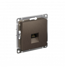 РОЗЕТКА компьютерная RJ45 кат. 5e, механизм Systeme Electric AtlasDesign, Мокко