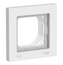 AQUA 1-постовая рамка, IP44 Systeme Electric AtlasDesign, Белый