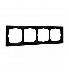 4-постовая рамка, МЕТАЛЛ Systeme Electric ArtGallery Pure, Оникс