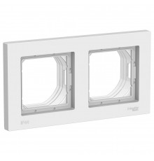 AQUA 2-постовая рамка, IP44 Systeme Electric AtlasDesign, Белый