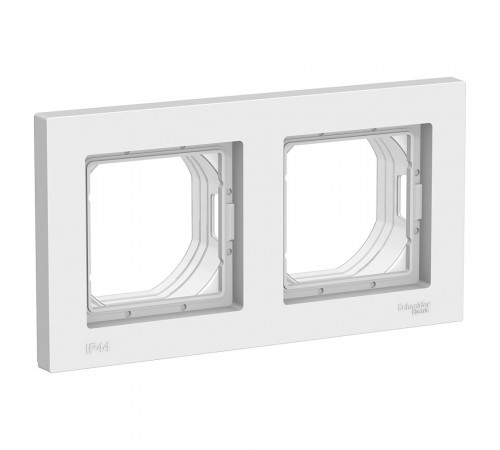 AQUA 2-постовая рамка, IP44 Systeme Electric AtlasDesign, Белый