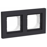 AQUA 2-постовая рамка, IP44 Systeme Electric AtlasDesign, Карбон