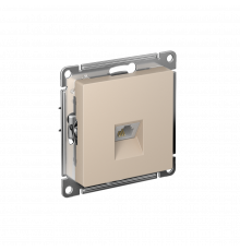 РОЗЕТКА телефонная RJ11, механизм Systeme Electric AtlasDesign, Песочный