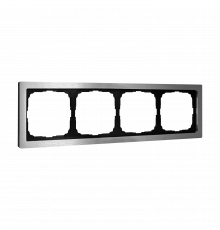 4-постовая рамка, МЕТАЛЛ Systeme Electric ArtGallery Pure, Алюминий