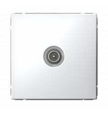 TV РОЗЕТКА оконечная 1DB, механизм Systeme Electric ArtGallery, Белый