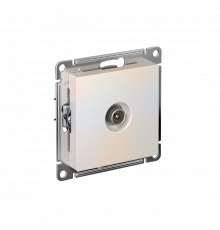 TV РОЗЕТКА оконечная 1дБ, механизм Systeme Electric AtlasDesign, Жемчуг