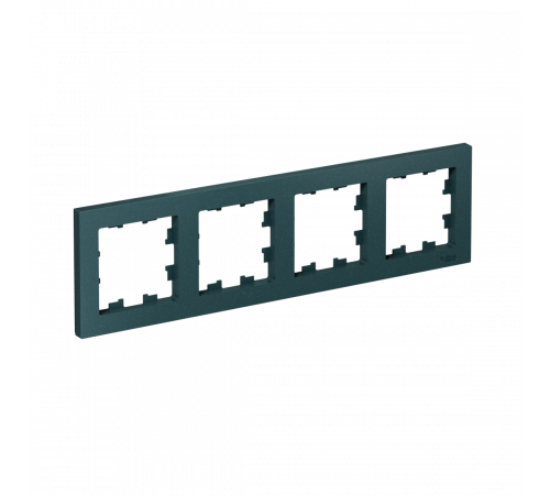 4-постовая рамка, универсальная Systeme Electric AtlasDesign, Изумруд