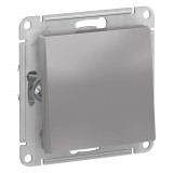 AQUA 1-клавишный ПЕРЕКЛЮЧАТЕЛЬ, IP44, сх.6, 10АХ, механизм Systeme Electric AtlasDesign, Алюминий