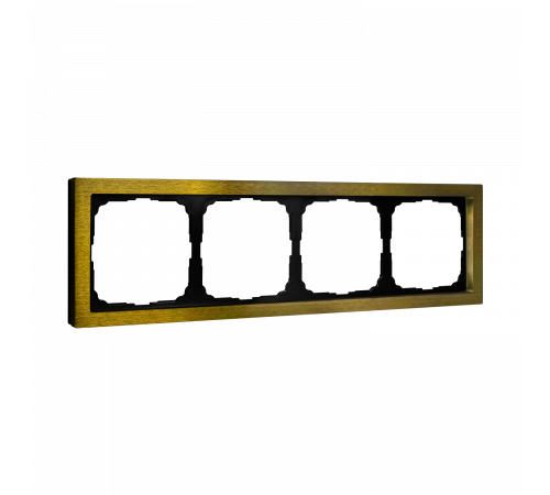 4-постовая рамка, МЕТАЛЛ Systeme Electric ArtGallery Pure, Золото