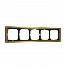 5-постовая рамка, МЕТАЛЛ Systeme Electric ArtGallery Pure, Золото