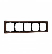 5-постовая рамка, ОРГАНИЧЕСКОЕ СТЕКЛО Systeme Electric ArtGallery Pure, Мокко