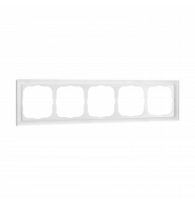 5-постовая рамка, ОРГАНИЧЕСКОЕ СТЕКЛО Systeme Electric ArtGallery Pure, Белый