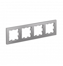 4-постовая рамка, универсальная Systeme Electric AtlasDesign, Алюминий