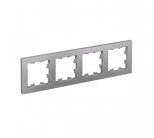 4-постовая рамка, универсальная Systeme Electric AtlasDesign, Алюминий