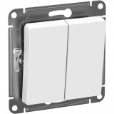 Выключатель "AtlasDеsign" IP44 С/У б/РАМКИ 2кл. (250В, 10АХ) Systeme Electric AtlasDesign, Белый