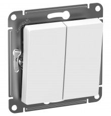 Выключатель "AtlasDеsign" IP44 С/У б/РАМКИ 2кл. (250В, 10АХ) Systeme Electric AtlasDesign, Белый