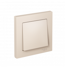 1-клавишный ВЫКЛЮЧАТЕЛЬ, сх.1, 10АХ, в сборе Systeme Electric AtlasDesign, Бежевый