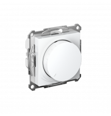 СВЕТОРЕГУЛЯТОР (диммер) поворотно-нажимной, LED, RC, 400Вт, механизм Systeme Electric AtlasDesign, Лотос