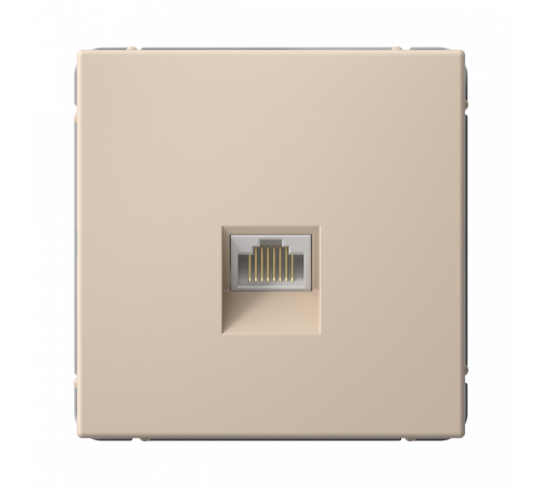 РОЗЕТКА компьютерная RJ45, кат. 6A, механизм Systeme Electric ArtGallery, Песочный