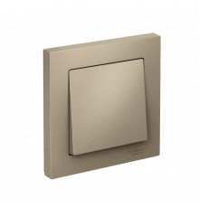 1-клавишный ВЫКЛЮЧАТЕЛЬ, сх.1, 10АХ, в сборе Systeme Electric AtlasDesign, Шампань