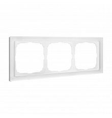 3-постовая рамка, ОРГАНИЧЕСКОЕ СТЕКЛО Systeme Electric ArtGallery Pure, Белый