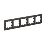5-постовая рамка, универсальная Systeme Electric AtlasDesign, Базальт