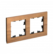 2-постовая рамка, ДЕРЕВО Systeme Electric AtlasDesign Nature, Бамбук