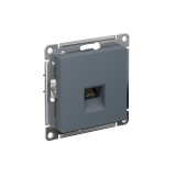 РОЗЕТКА компьютерная RJ45 кат. 5e, механизм Systeme Electric AtlasDesign, Грифель