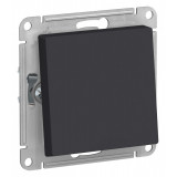 AQUA 1-клавишный ПЕРЕКЛЮЧАТЕЛЬ, IP44, сх.6, 10АХ, механизм Systeme Electric AtlasDesign, Карбон
