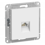 РОЗЕТКА компьютерная RJ45 кат. 6A, механизм Systeme Electric AtlasDesign, Белый