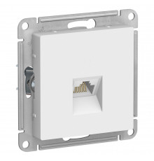 РОЗЕТКА компьютерная RJ45 кат. 6A, механизм Systeme Electric AtlasDesign, Белый