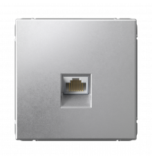 РОЗЕТКА компьютерная RJ45, кат. 6A, механизм Systeme Electric ArtGallery, Алюминий