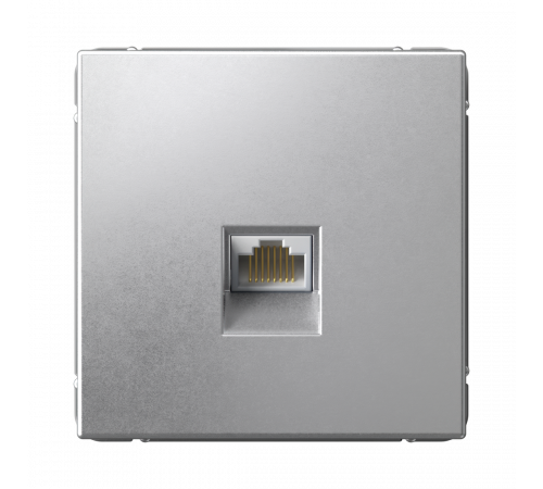 РОЗЕТКА компьютерная RJ45, кат. 6A, механизм Systeme Electric ArtGallery, Алюминий