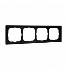 4-постовая рамка, ОРГАНИЧЕСКОЕ СТЕКЛО Systeme Electric ArtGallery Pure, Черный