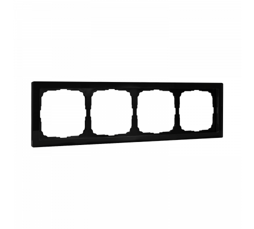 4-постовая рамка, ОРГАНИЧЕСКОЕ СТЕКЛО Systeme Electric ArtGallery Pure, Черный