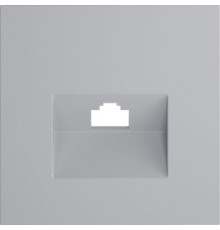 Накладка для механизмов RJ45 S70, одинарная, цвет - серый