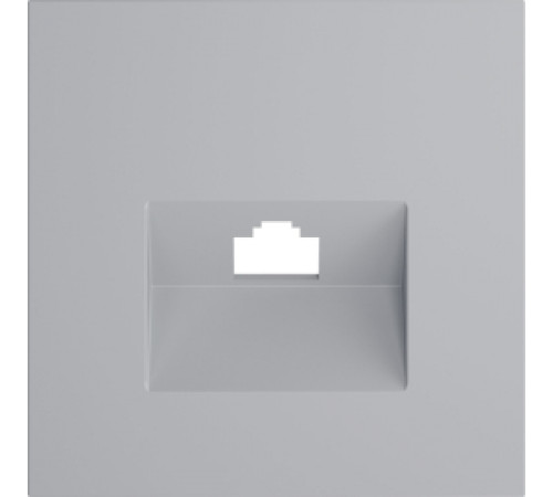 Накладка для механизмов RJ45 S70, одинарная, цвет - серый