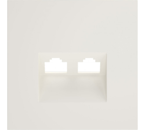 Накладка для механизмов RJ45+RJ45 S70, двойная, цвет - хлопок