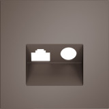 Накладка для механизмов TV+RJ45 S70, телевизионная (TV), одинарная, цвет - капучино