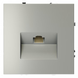 Розетка компьютерная RJ45 Cat.6 (UTP) S70, одинарная, цвет - сталь