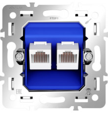 Механизм розетки RJ45+RJ45 S70, двойная