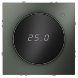Терморегулятор 16А, НО-контакт, 230В S70, поворотный, датчик t° пола (внешний), без таймера, цвет - титан