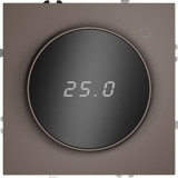 Терморегулятор 16А, НО-контакт, 230В S70, поворотный, датчик t° пола (внешний), без таймера, цвет - капучино