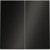 Клавиша для выключателя/переключателя S70 Metal, двухклавишный, без подсветки, цвет - антрацит металл