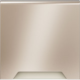 Накладка электрической розетки S70 Metal, со шторками, с крышкой, цвет - платина металл
