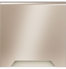Накладка электрической розетки S70 Metal, со шторками, с крышкой, цвет - платина металл