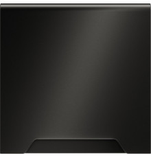 Накладка электрической розетки S70 Metal, со шторками, с крышкой, с заземлением, цвет - антрацит металл