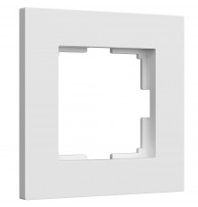 1-постовая рамка Werkel Slab, белый софт
